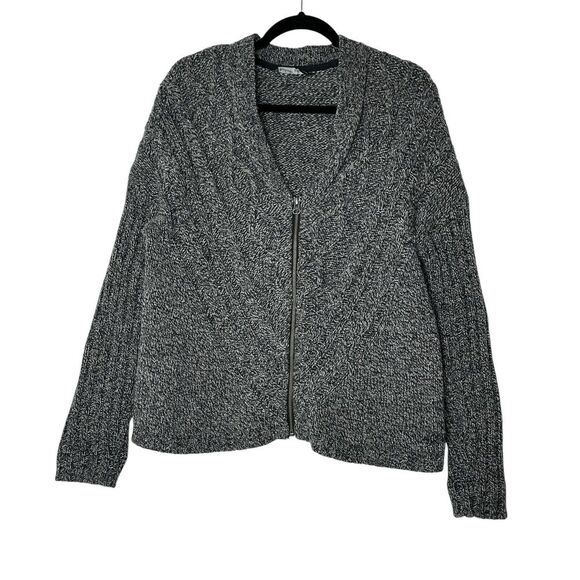 Woolrich Sweaters - Woolrich Sweater Women Large Gray Merino Wool Blend  Zip‎ Cardigan Outdoor Cozy